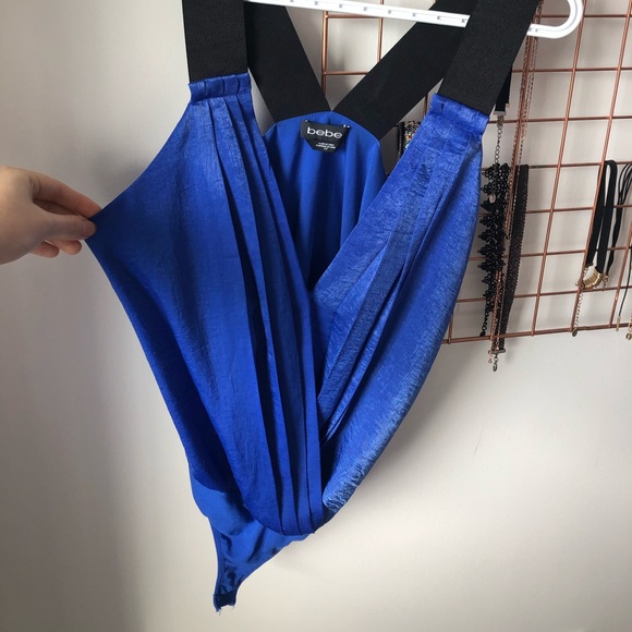 ✨Bebe✨ Blue Bodysuit - Picture 2 of 4